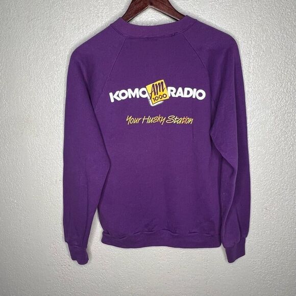 American Vintage UW Husky Radio Station Sweatshirt Large - Picture 3 of 6